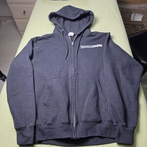Music Festival Gray Zip-Up Hoodie